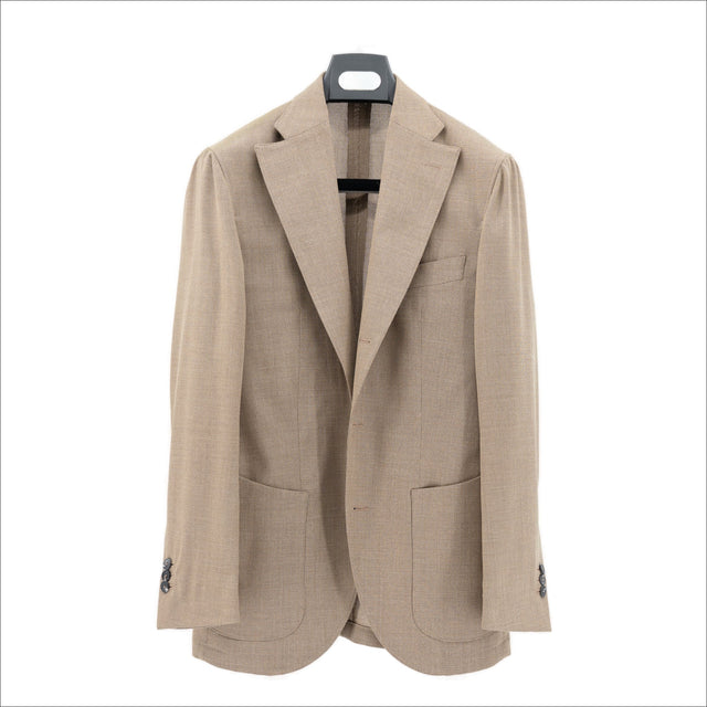 Chaqueta Gambardella Hopsack Camel T47c d7
